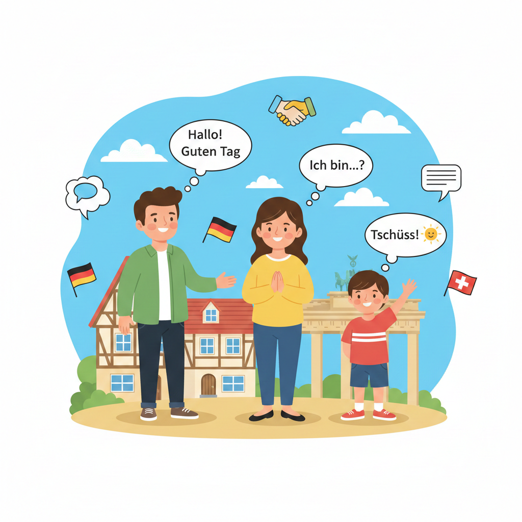 Базові привітання та знайомство німецькою